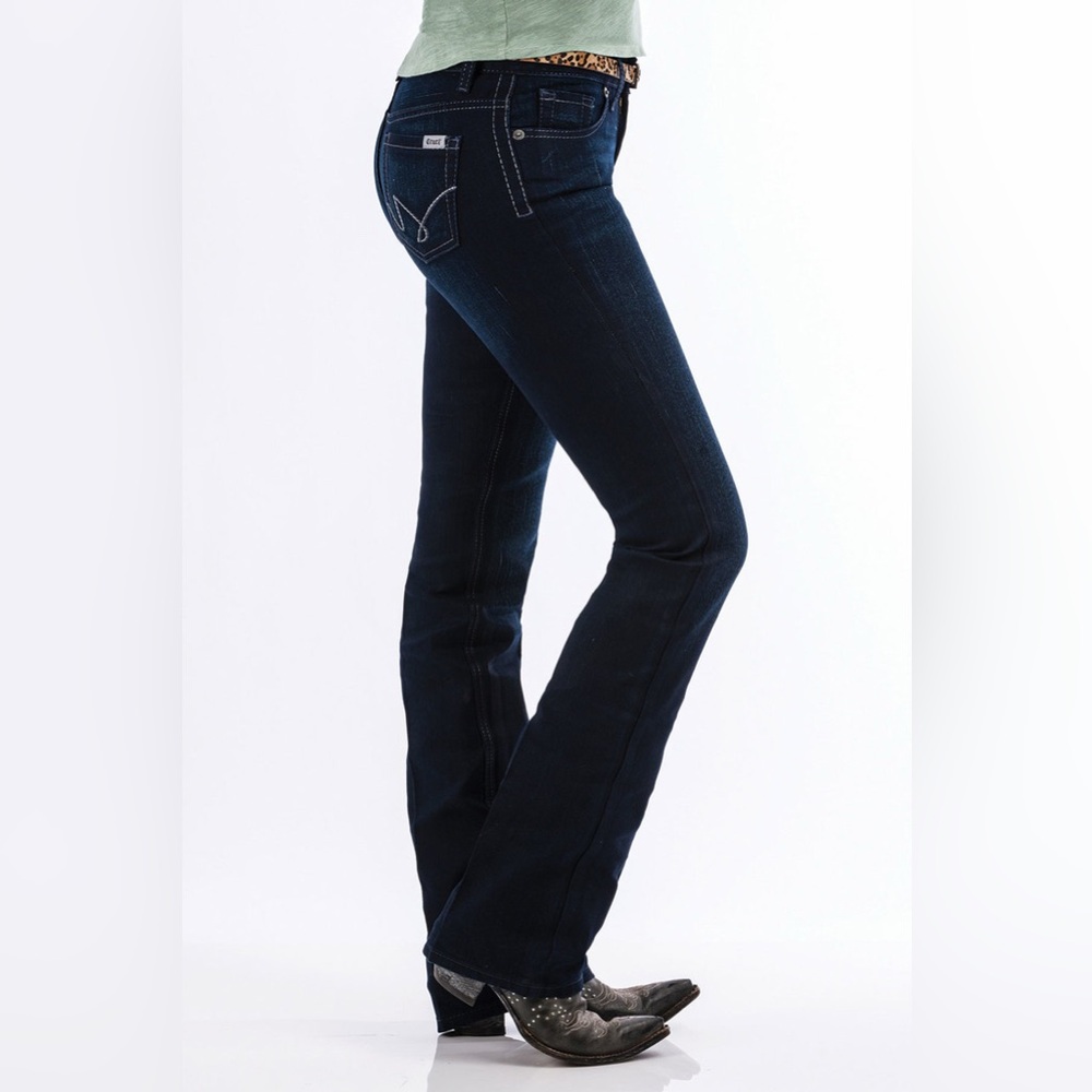Cruel Women’s Size 32 Hannah Ultra Dark Wash Mid Rise Boot Cut Stretch Jeans